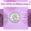 Picture of 4000PCS 4mm Resin Jelly Rhinestones in Bulk (Lavender Purple AB), Bedazzling Flatback Crystals Rhinestones for Crafting DIY Nail Decoration, Gems Diomand Charms for Tumbler Shoes Clothing Fabric