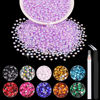 Picture of 5000PCS 2mm Resin Jelly Rhinestones in Bulk (Lavender Purple AB), Bedazzling Flatback Crystals Rhinestones for Crafting DIY Nail Decoration, Gems Diomand Charms for Tumbler Shoes Clothing Fabric