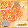 Picture of 4000PCS 4mm Resin Jelly Rhinestones in Bulk (Orange AB), Bedazzling Flatback Crystals Rhinestones for Crafting DIY Nail Decoration, Gems Diomand Charms for Tumbler Shoes Clothing Fabric