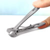Picture of VOGARB Nail Clippers for Thick Nails Wide Jaw Opening Large Straight Blades Flat Edge Fingernail Toenail Cutter with Nail File Set for Men,Women,Adult,Seniors,Stainless Steel(Flat Edge-S)