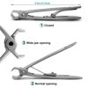 Picture of VOGARB Nail Clippers for Thick Nails Wide Jaw Opening Large Straight Blades Flat Edge Fingernail Toenail Cutter with Nail File Set for Men,Women,Adult,Seniors,Stainless Steel(Flat Edge-S)