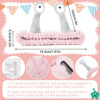 Picture of Face Wash Headband, Palm and Snail Spa Hair Bands Makeup Headbands Women Cartoon Cute Coral Fleece Elastic Headband Creative Hair Accessories for Washing Face Shower Sports (Pink&Grey)
