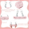 Picture of Face Wash Headband, Palm and Snail Spa Hair Bands Makeup Headbands Women Cartoon Cute Coral Fleece Elastic Headband Creative Hair Accessories for Washing Face Shower Sports (Pink&Grey)