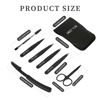 Picture of SWEET VIEW 7pcs Eyebrow Tweezers Set, Stainless Steel Tweezers for Women and Man, Precision Plucker Tweezers for Facial Hair, Chin, Eyebrow, Splinter and Ingrown Hair