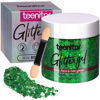 Picture of Teenitor Green Body Glitter, Face Glitter, Green Glitter, Body Glitter Gel, Hair Glitter Gel, 80g/2.8oz Holographic Glitter for Face Body Hair, Glitter Makeup, Hair Glitter for Kids