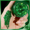 Picture of Teenitor Green Body Glitter, Face Glitter, Green Glitter, Body Glitter Gel, Hair Glitter Gel, 80g/2.8oz Holographic Glitter for Face Body Hair, Glitter Makeup, Hair Glitter for Kids