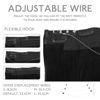 Picture of WENNALIFE Wire Hair Extensions (Increase 50% Lifespan) Real Human Hair 12 inch 100g Jet Black Remy Real Hair Extensions Invisible Wire Hair Extensions Human Hair Natural Fish Line Straight Hair