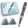 Picture of Professional Cordless Microneedling Pen with 20 Replacement Cartridges - Adjustable Micro Needling Professional Microneedle Machine,6pcs 16pin+6pcs 36pin+6pcs 42pin+2pcs Nano.Black