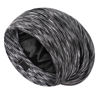 Picture of LULUSILK Mulberry Silk Lined Sleep Cap, No More Frizzy Tangled Hair, Stay On Silk Hair Wrap for Sleeping with Adjustable Strap, Silk Bonnet for Women and Men, Assorted Color Dark Grey, Pack of 1