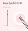 Picture of MelodySusie 6.7mm Inverted Tapered Cuticle Clean Nail Drill Bit 3/32'', Professional Safety Carbide Diamond Under Nail Cleaner for Cuticle Dead Skin Nail Prepare, Beginners Bits, Series Bit-S, Medium