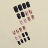 Picture of Halloween Press On Nails Short Square Fake Nails Matte Halloween Nails Press Ons With Mummy Spider Web Designs Full Cover False Nails Acrylic Glue On Nails Short Stick On Nails For Women
