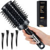 Picture of STYLEMATE Round Brush, Nano Thermal Ceramic & Ionic Tech Round Barrel Hair Brush with Boar Bristles, Roller Brush for Blow Drying, 4 Free Clips (Black, 2.9 Inch, Barrel 1.7 Inch, 45mm)