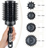 Picture of STYLEMATE Round Brush, Nano Thermal Ceramic & Ionic Tech Round Barrel Hair Brush with Boar Bristles, Roller Brush for Blow Drying, 4 Free Clips (Black, 2.9 Inch, Barrel 1.7 Inch, 45mm)
