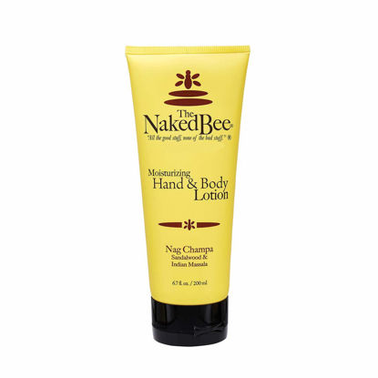 Picture of The Naked Bee Nourishing Body Lotion for All Skin Types (6.7oz) - Moisture Replenishing Lotion for Dry Skin with Nag Champa Sandalwood & Indian Massala