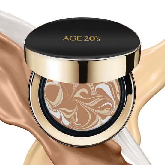 Picture of AGE20'S Signature Essence Pact SPF 50+ | Pack of 1 | 27C HONEY | Cream Foundation, Dewy Finish, Natural Coverage | Korean Cushion Foundation