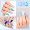 Picture of CANNI Gel Nail Polish Set, 6Pcs 9ML Baby Blue Royal Light Blue Gel Nail Polish Aquarius Water Ocean Collection Summer Soak Off UV LED Kits DIY Nail Art Manicure Home Nail Salon