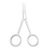 Picture of Motanar Multicolor Professional Grooming Scissors for Personal Care Facial Hair Removal and Ear Nose Eyebrow Trimming Stainless Steel Fine Straight Tip Scissors 3.9 Inch (Silver D)