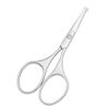 Picture of Motanar Multicolor Professional Grooming Scissors for Personal Care Facial Hair Removal and Ear Nose Eyebrow Trimming Stainless Steel Fine Straight Tip Scissors 3.9 Inch (Silver Set D)