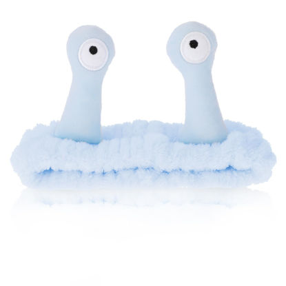 Picture of Molain Snail Headband, Face Wash Headband, Spa Hair Bands Makeup Headbands Women Cartoon Cute Coral Fleece Elastic Headband Creative Hair Accessories for Washing Face Shower Sports Beauty Skincare