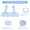 Picture of Molain Snail Headband, Face Wash Headband, Spa Hair Bands Makeup Headbands Women Cartoon Cute Coral Fleece Elastic Headband Creative Hair Accessories for Washing Face Shower Sports Beauty Skincare
