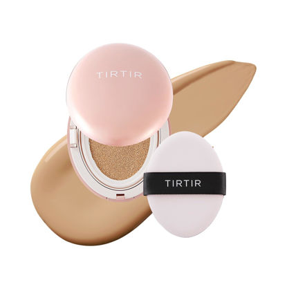 Picture of [*Mini Size*] TIRTIR All Cover Pink Cushion | Korean Cushion Foundation, (#27N Camel, 0.15 Fl Oz)