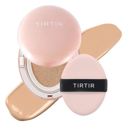 Picture of [*Mini Size*] TIRTIR All Cover Pink Cushion | Korean Cushion Foundation, (#24N Latte, 0.15 Fl Oz)