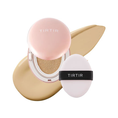Picture of [*Mini Size*] TIRTIR All Cover Pink Cushion | Korean Cushion Foundation, (#24W Soft Beige, 0.15 Fl Oz)