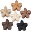 Picture of Sisiaipu Hawaiian Plumeria Flower Claw Hair Clips - 6 Pcs Large for Thick Hair and Thin for Beach, Hair Accessories for Women and Girls - Khaki
