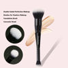 Picture of Makeup Brushes Daubigny Dualended Foundation Brush Concealer Brush Perfect for Any Look Premium Luxe Hair Rounded Taperd Flawless Brush Ideal for Liquid, Cream, Powder,Blending,