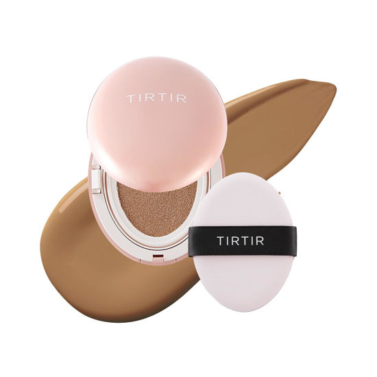 Picture of [*Mini Size*] TIRTIR All Cover Pink Cushion | Korean Cushion Foundation, (#35N Walnut, 0.15 Fl Oz)