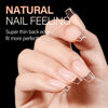 Picture of AILLSA Clear Coffin Nail Tips 504pcs Short Gel Nail Tips Soft Full Cover False Nail Tips Pre-shaped Press on Nail Tips for Extensions Gel DIY Salon Art 12 Sizes