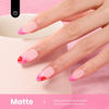 Picture of Beetles Pink Gel Nail Polish, 15ML Light Pink Bright Pink Valentines Gel Nail Polish Solid Color Soak Off UV LED Lamp French Gel Polish Spring Colorful Bottle Gel Manicure Gift for Women