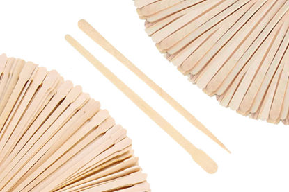 Picture of Mibly 1000 Pcs Wooden Wax Sticks - Eyebrow, Lip, Nose Small Waxing Applicator Sticks for Hair Removal and Smooth Skin - Spa and Home Usage