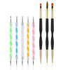 Picture of FULINJOY 5PCS Dotting Pens with 3 PCS Nail Painting Brushes, Double Ended Brush and Dotting Tool Kit, Nail Art Design Tools