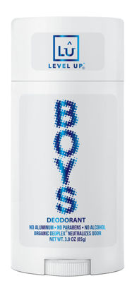Picture of Level Up Boys Deodorant: Aluminum-Free, Alcohol-Free, Paraben-Free, 24 Hr Odor Protection, Clean Fresh Scent, Kids & Tweens, Made in the USA