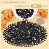Picture of 3000PCS SS20/5mm Crystal Rhinestones (Jet Black), Bedazzling Flatback Glass Rhinestones for Crafting DIY Nail Art Makeup Decoration, Gems Diomand Charms for Tumbler Shoes Clothing Mug