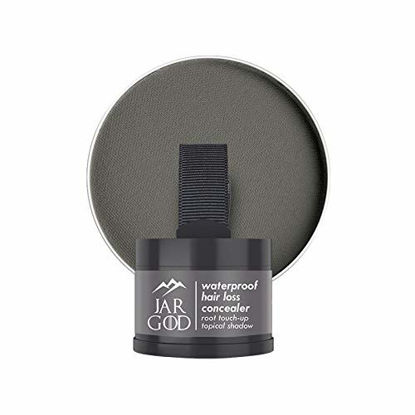 Picture of JARGOD Hairline Powder Root Touch-Up, 0.14 Ounce (Pack of 1), Gray - Instant Gray Coverage Temporary Hair Color for Roots and Highlights for Women & Men
