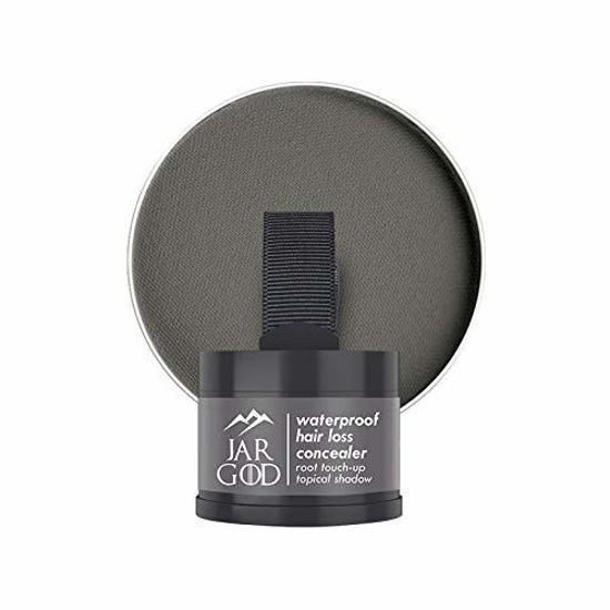 Picture of JARGOD Hairline Powder Root Touch-Up, 0.14 Ounce (Pack of 1), Gray - Instant Gray Coverage Temporary Hair Color for Roots and Highlights for Women & Men