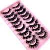 Picture of HBZGTLAD Soft Mink Eyelashes 3D Curl Winged End Eye Elongated Fake Lashes Thick Handmade Natural False Eyelash Messy Cross Lash Wholesale (MX-3)