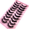 Picture of HBZGTLAD Soft Mink Eyelashes 3D Curl Winged End Eye Elongated Fake Lashes Thick Handmade Natural False Eyelash Messy Cross Lash Wholesale (MX-3)