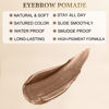 Picture of LAVONE Eyebrow Stamp Stencil Kit, Brow Stamp Trio Kit with Waterproof Eyebrow Pencil, Pomade, 20 Eyebrow Stencils, Dual-ended Eyebrow Brush and Sponge Applicator - Soft Brown
