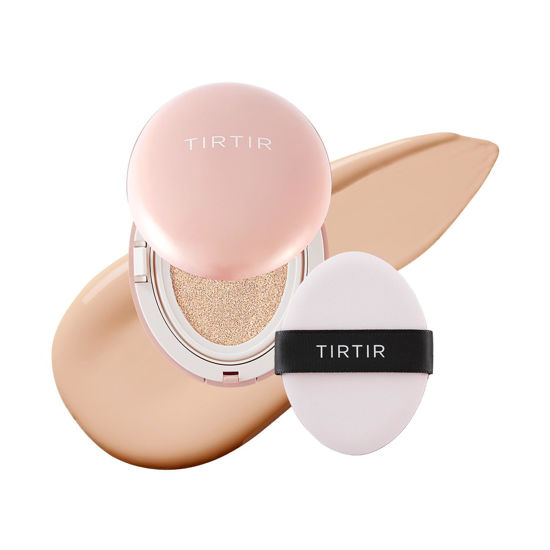 Picture of [*Mini Size*] TIRTIR All Cover Pink Cushion | Korean Cushion Foundation, (#17C Porcelain, 0.15 Fl Oz)