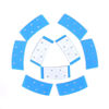 Picture of Wig Tape Strips 36pcs Double Sided Waterproof Lace Wigs Adhesive Tape for Lace Wig Toupee (Blue with Hole)