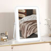Picture of YEKKOPT Rechargeable Vanity Mirror with Lights,Desk Makeup Mirror with Lights,Portable Travel Mirror for Makeup Desk ＆ Dressing Room,3 Color Lighting, Dimmable Touch Screen