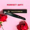 Picture of Beauty Power Professional Tweezers - Slant, Durable Lightweight German Stainless Steel, Ultra Precision Tweezers for Eyebrows, Facial Hair, Chin, and Ingrown Hair Removal - Gift (Matte Black)