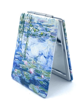 Picture of Aeisage Small Hand Mirror Rectangular Compact Magnifying Mirror Mini Pocket Mirror Purse Mirror Compact Travel Mirror Water Lilies Gifts for Women Monet