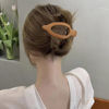 Picture of ATODEN Flat Hair Clips for Women Lay Flat Hair Claw Clips for Thin Thick Hair 3Pcs French Concord Hair Clips Large Hair Clips Matte Neutral Jaw Clips Hair Clamps Hair Accessories Brown Black