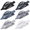 Picture of CHANDAT Flat Hair Clip 6 pcs Lay Down Claw Clips Hair Accessories for Women -Grey