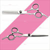 Picture of Hair Cutting Scissors Thinning Shears- Fcysy Professional Barber Sharp Hair Scissors Hairdressing Shears Kit with Haircut Accessories in Leather Case for Cutting Styling Hair for Women Men Pet- 7 Pcs