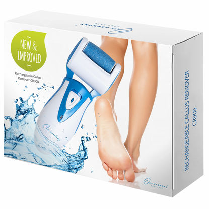 Picture of Electric Callus Remover: Own Harmony Professional Pedicure Tools Foot Care for Women, Rechargeable Foot Scrubber, CR900 Electronic Feet File Pedi Sander Best for Hard Cracked Dry Dead Skin, 3 Rollers